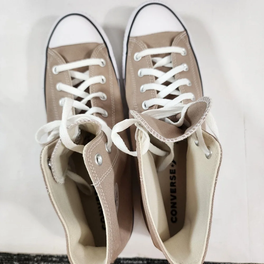 Converse Chuck Taylor All Star High Top Mens 12 Khaki Canvas Sneakers NWB - Picture 5 of 7